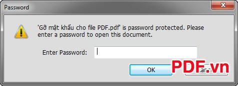 File PDF có chứa mật khẩu