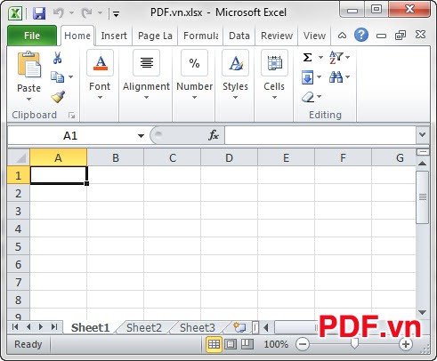 Mở file Microsoft Excel