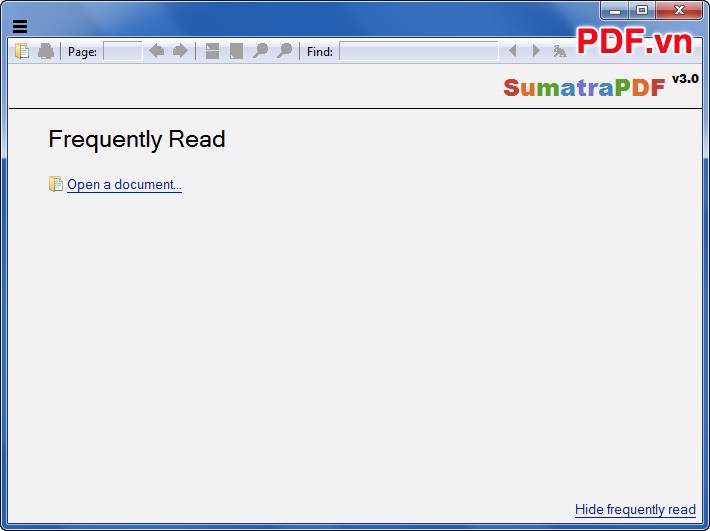 Giao diện Sumatra PDF