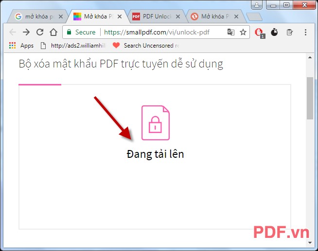 Hướng Dẫn Cách Mở Khóa (Unlock) File Pdf Online Trực Tuyến - Pdf.Vn