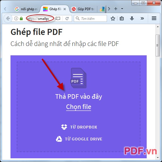 Hướng dẫn cách nối ghép nhiều file PDF thành một file online trực tuyến