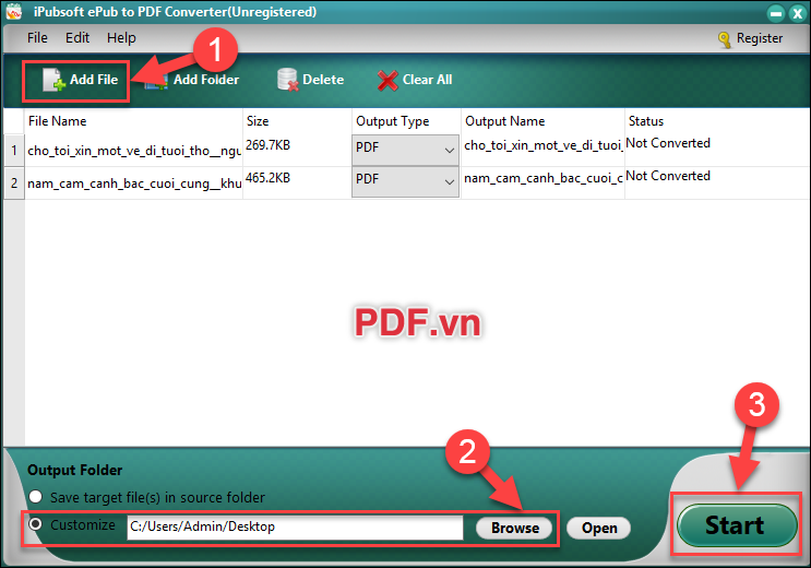 Sử dụng phần mềm iPubsoft ePub to PDF Converter