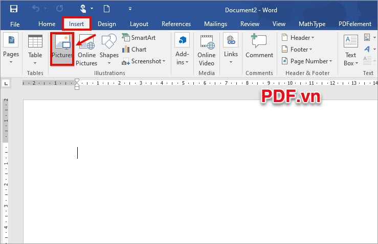 Cách chuyển ảnh thành PDF sử dụng Microsoft Word