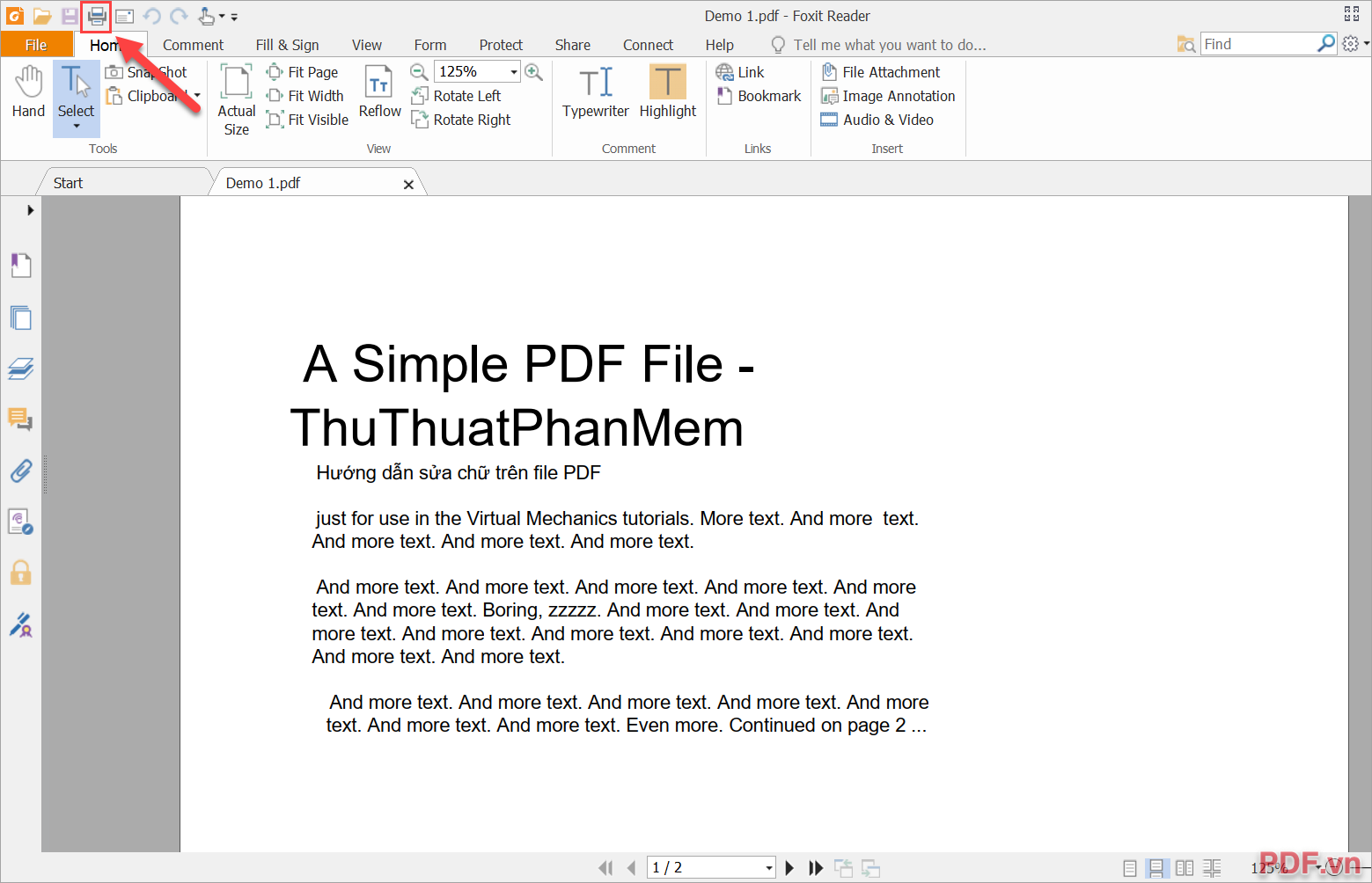 Cách cắt trang PDF bằng Foxit Reader hoàn toàn miễn phí