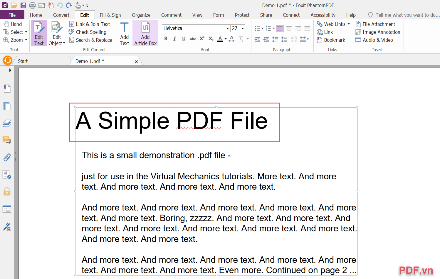 Bạn có thể chỉnh sửa file PDF như soạn thảo văn bản