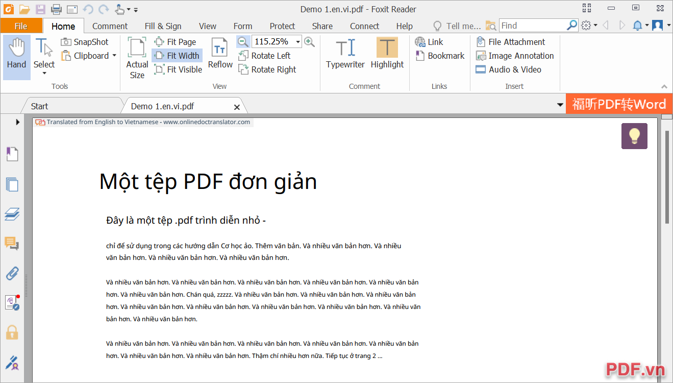 Tài liệu PDF sẽ tự động tải về máy tính của bạn