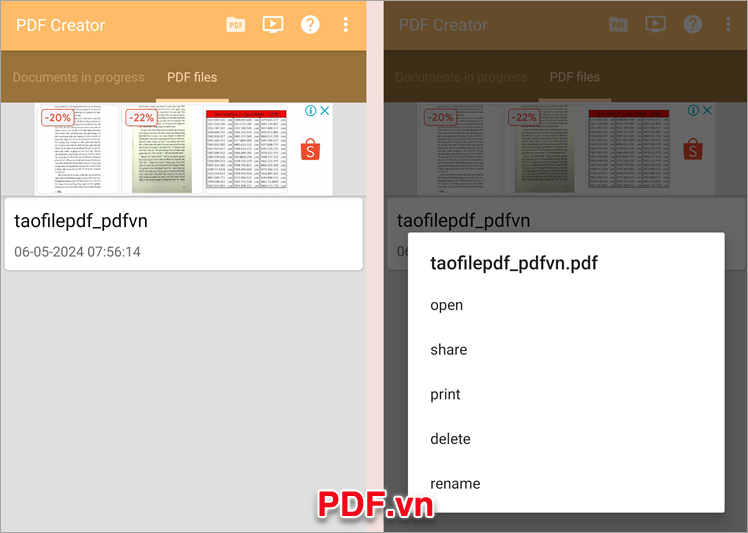 Bạn đã thực hiện cách tạo file PDF trên điện thoại