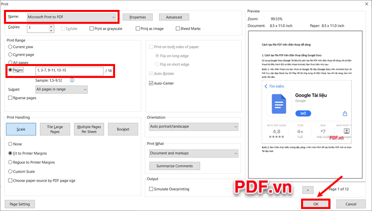 Kiểm tra xem file PDF có bao nhiêu trang và xác định số trang trắng cần xóa