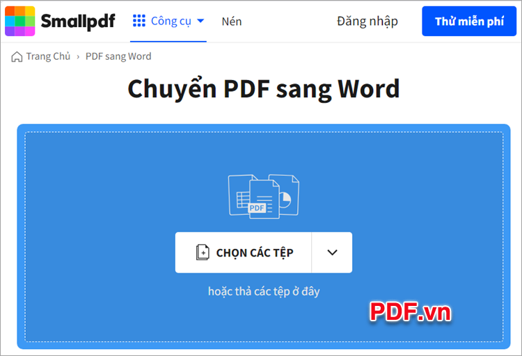 Chuyển file PDF sang định dạng khác