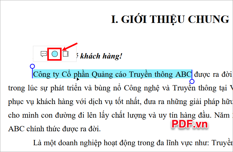 Tô màu chữ trong PDF nhanh chóng