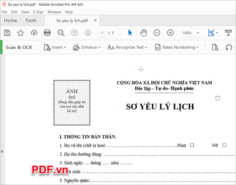 Adobe Acrobat Pro sẽ giúp bạn thực hiện chỉnh file PDF bị nghiêng thành thẳng