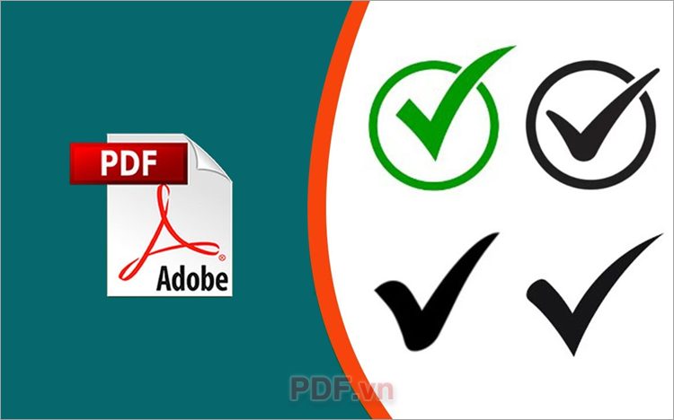 Cách đánh dấu tick trong PDF