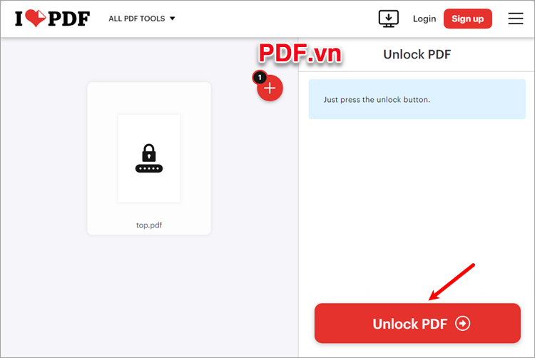 Chọn Unlock PDF Chọn Unlock PDF