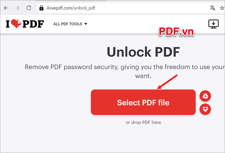 Gỡ bỏ mật khẩu PDF trực tuyến với ILovePDF Gỡ bỏ mật khẩu PDF trực tuyến với ILovePDF
