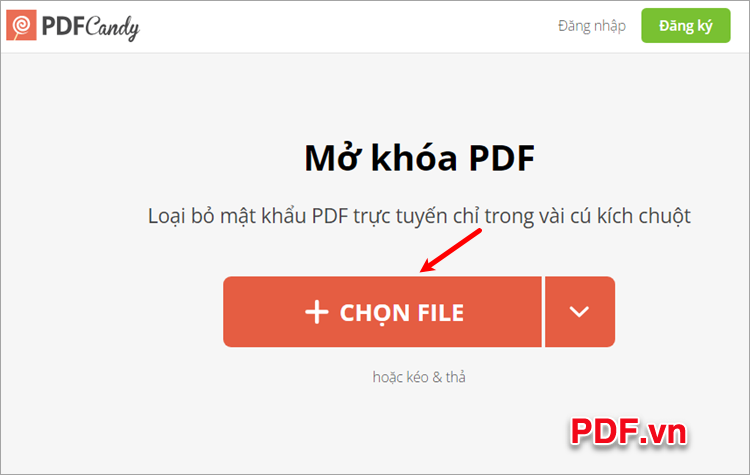 Gỡ bỏ mật khẩu PDF trực tuyến với PDF Candy Gỡ bỏ mật khẩu PDF trực tuyến với PDF Candy