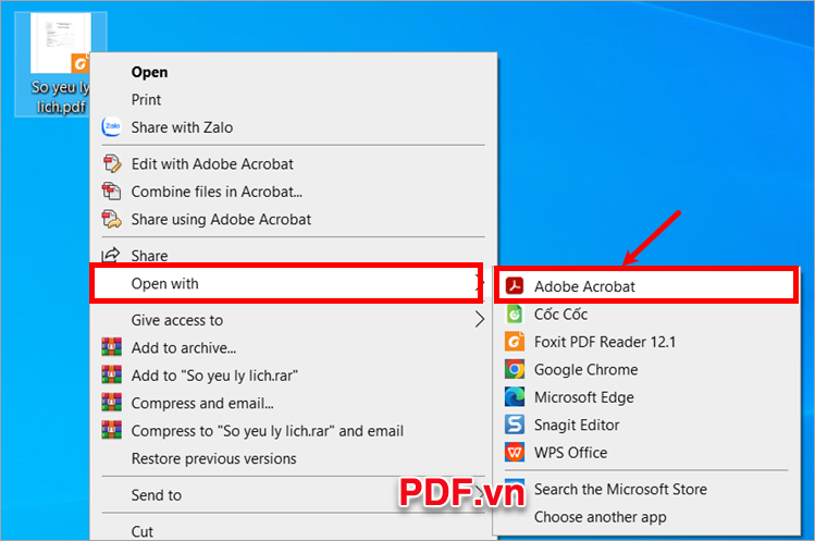 Mở file PDF bị nghiêng cần làm phẳng bằng Adobe Acrobat Pro