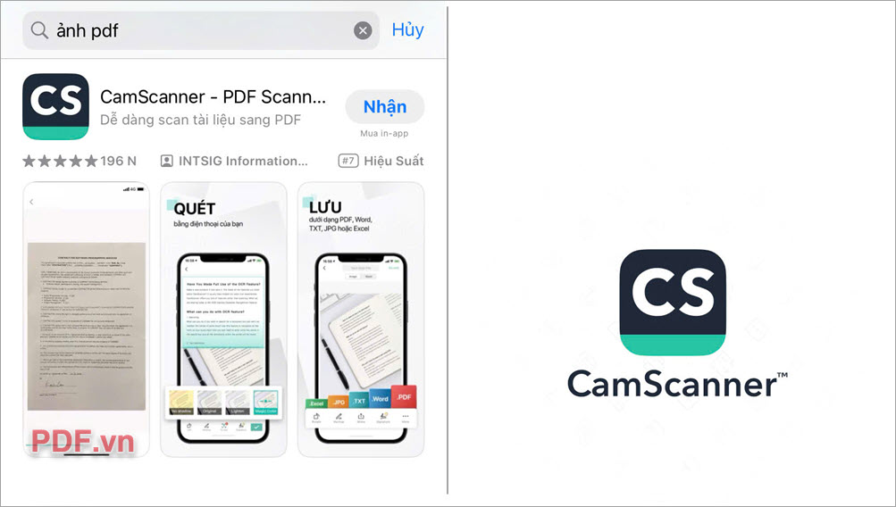 Truy cập CamScanner để tải ứng dụng và cài đặt trên điện thoại iPhone, iPad