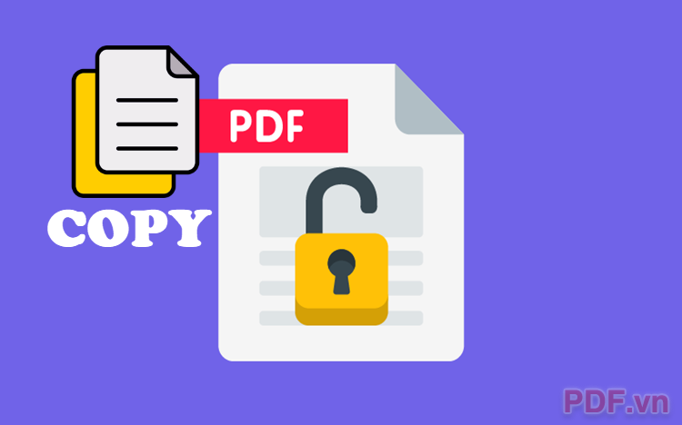Cách copy chữ trong file PDF bị khóa