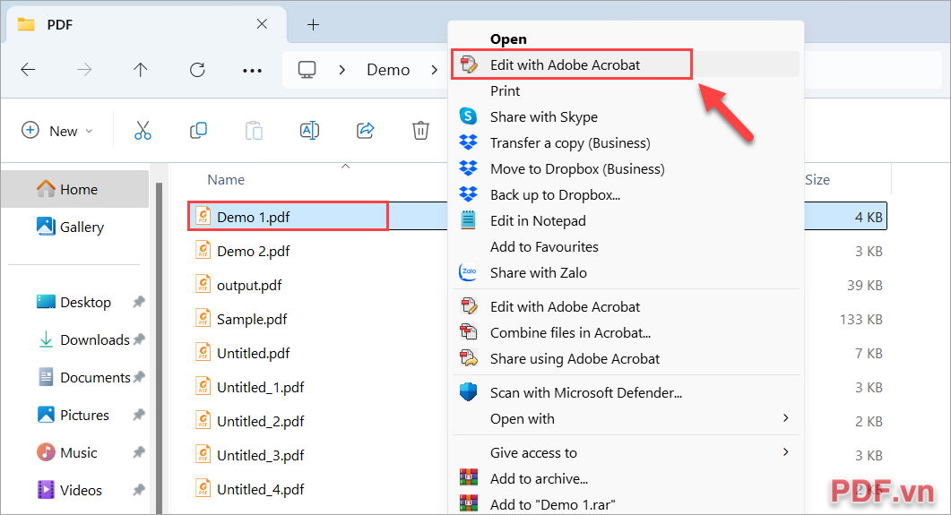 Cách đổi màu chữ trong PDF bằng Adobe Acrobat
