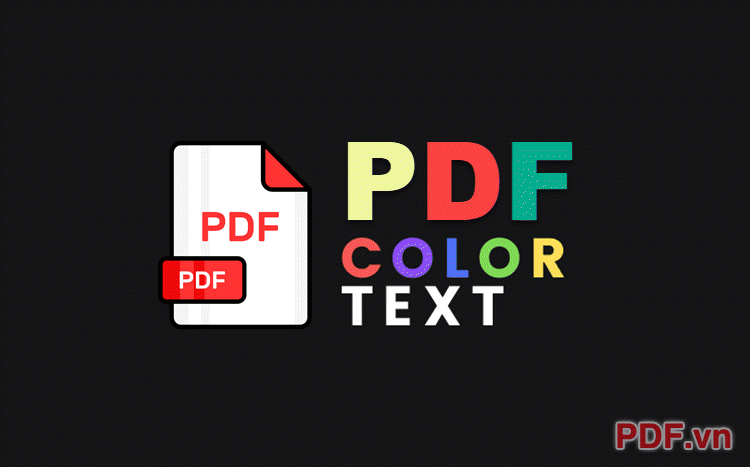 Cách đổi màu chữ trong PDF