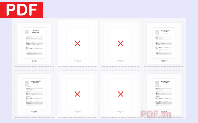 Cách xóa trang trắng trong file PDF