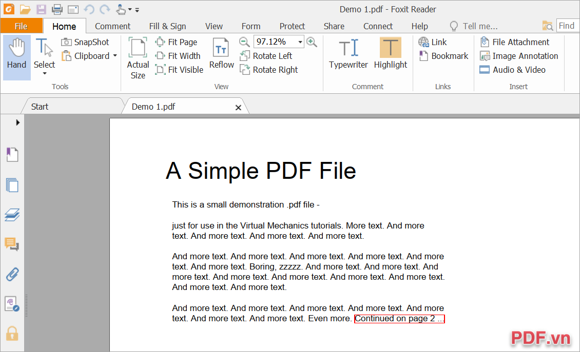 Chọn File → Save để lưu lại file PDF phục vụ cho việc lưu trữ