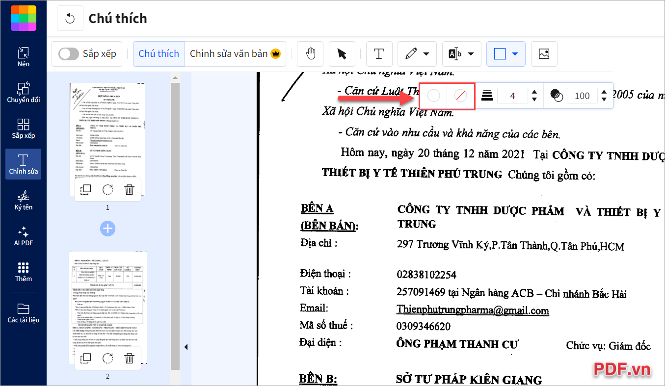 Chọn Tô màu Trắng và Đường viền None hoặc Trắng