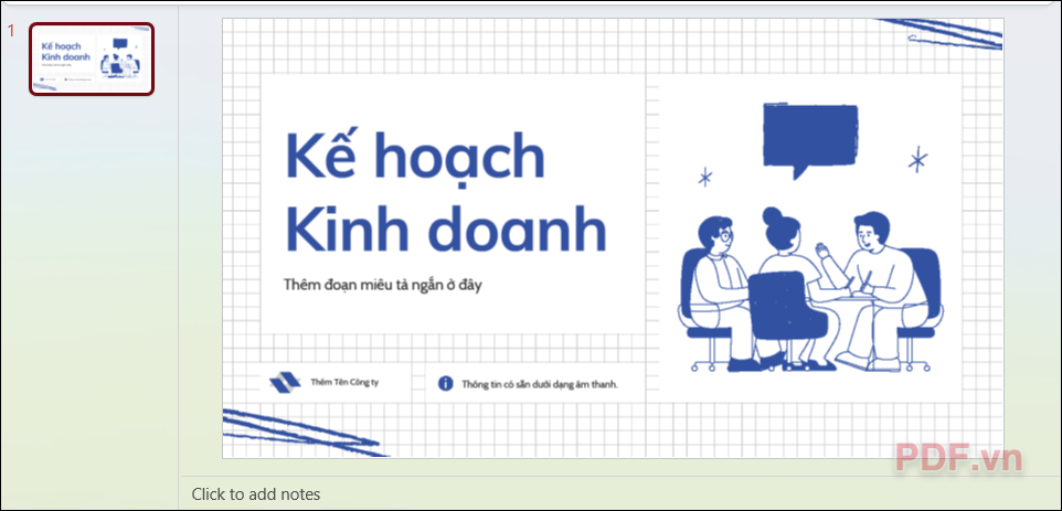 Kéo thả để thay đổi kích thước và di chuyển đến vị trí mong muốn trên slide